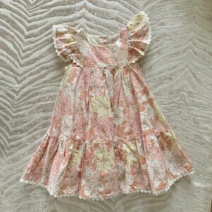 Catherine Malandrine Toddler Spring Dress | Pink Floral Summer Dress